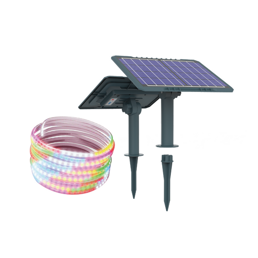 CINTA LED IP65 100W RGB SOLAR (INCLUYE KIT SOLAR )
