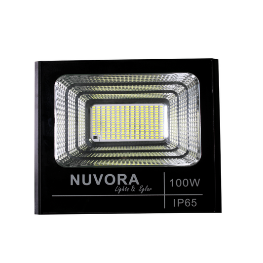 REFLECTOR LED DE 100W CON PANEL SOLAR 6500K