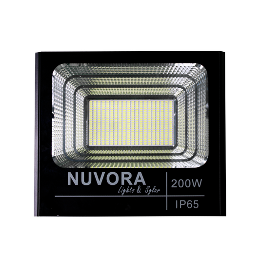 REFLECTOR LED DE 200W CON PANEL SOLAR 3000K