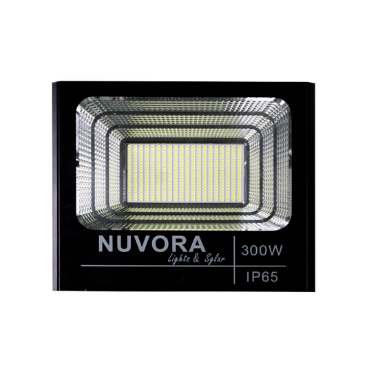 REFLECTOR LED DE 300W CON PANEL SOLAR 6500K