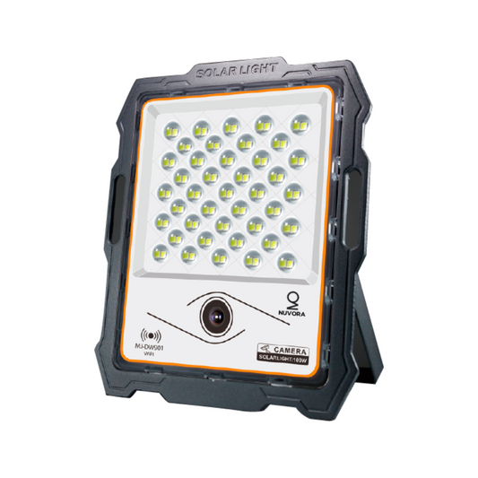 REFLECTOR LED SOLAR DE 100W CON CÁMARA WIFI 6500K