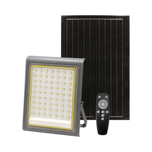 REFLECTOR LED DE 300W SLIM CON PANEL SOLAR 6500K
