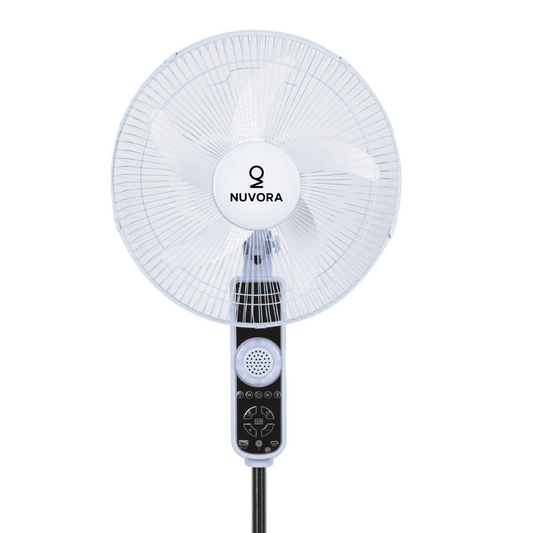 VENTILADOR SOLAR 15W (INCLUYE KIT SOLAR) C/ PARLANTE INTEGRADO Y CONECTIVIDAD BLUETOOTH